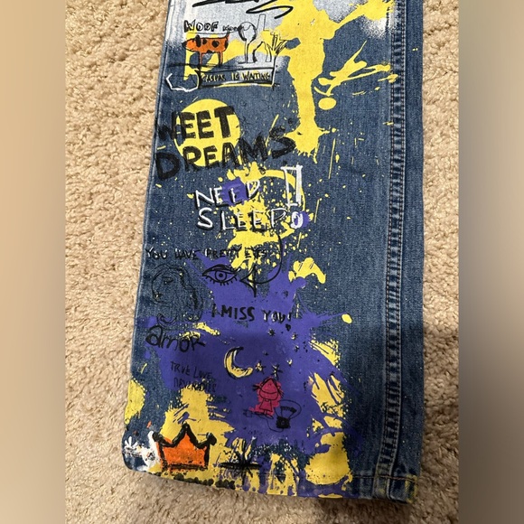 Painted Old Navy jeans - Picture 7 of 10